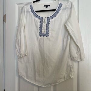 Women’s Tommy Hilfiger embroidered 100% cotton top